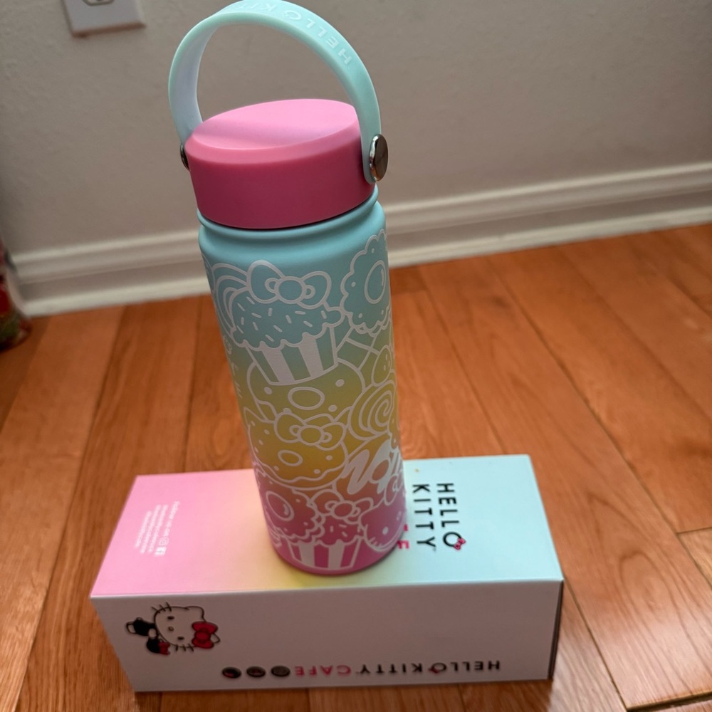 Hello Kitty Pink and Blue Water Bottle